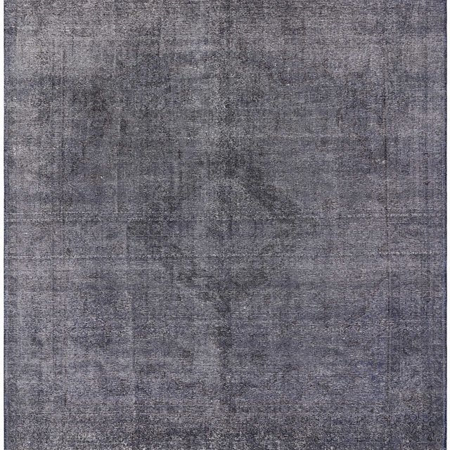 Ahgly Tapis d'Intérieur Lavable en Machine Carré Industriel Moderne Gris Fer, 4 Pieds Carré
