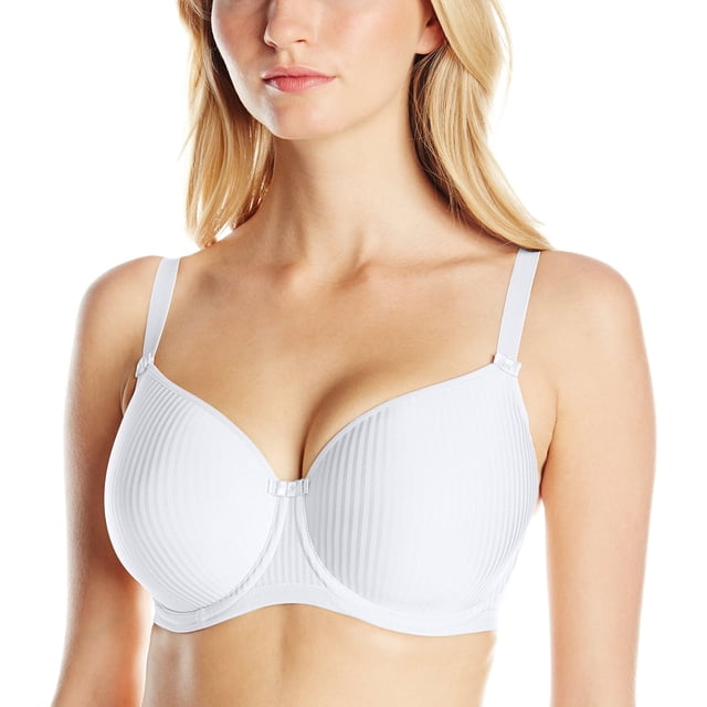 Freya Idol Women`s Seamless Molded Balcony Bra, 34DD, White