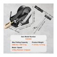 thumbnail image 1 of Hand Winch Boat Trailer Winch Heavy Duty Rope Crank Polyester Strap And Two-Way Ratchet Manual Operated Hand Crank Winch, 1 of 7