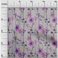thumbnail image 2 of oneOone Tissu Popeline de Coton Violet Floral Rétro Matériel de Robe Tissu Imprimé Tissu au Mètre 56 Pouces de Large, 2 of 5