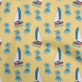 thumbnail image 1 of oneOone Polyester Spandex Yellow Fabric Beach Craft Projects Decor Fabric Printed By The Yard 56 Inch Wide, 1 of 4
