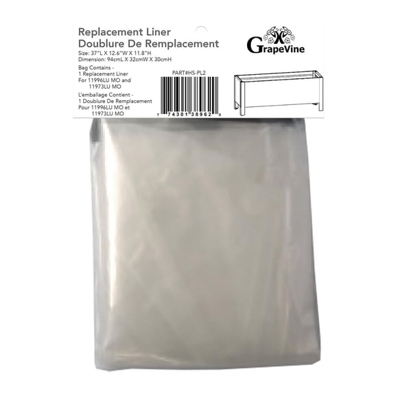 Grapevine Plastic Replacement Liner for Planter 11973Lu MO, 11996LU MO