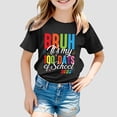 thumbnail image 2 of T-shirt à Manches Courtes Ample Col Rond Imprimé Mode Décontractée pour Enfants, 2 of 4