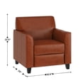 thumbnail image 2 of Fauteuil en cuir cognac de la série HERCULES Diplomat, 2 of 6