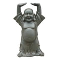 thumbnail image 2 of Hi-Line Gift Ltd Fibre d'Argile Buddha avec Statue Mains Levées, 2 of 3