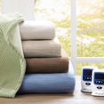 thumbnail image 1 of Beautyrest Electric Micro Fleece Heated Blanket, King, Sage, 1 of 5