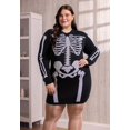 thumbnail image 2 of Women's Loose Fit Skeleton Sweater Dress, 2 of 5
