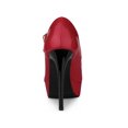 thumbnail image 2 of BLISSFUL STEP Escarpins pour Femmes Mary Jane à Plateforme avec Bride à la Cheville Bout Rond Talon Aiguille Haut Chaussures Rouges 6, 2 of 7