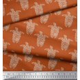 thumbnail image 3 of Soimoi Georgette Viscose Fabric Turtle Block Decor Fabric Printed Yard 42 Inch Wide, 3 of 3