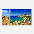thumbnail image 2 of Lindos Bay Greece Panorama - Landscape Photography Canvas Print, 2 of 3