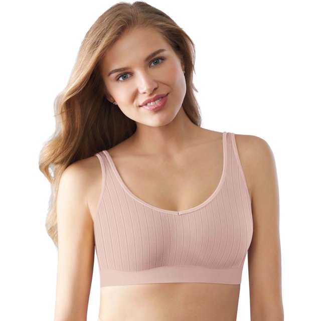 Bali Womens One Smooth All Around Smoothing Bralette, M, Gloss