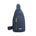 thumbnail image 2 of Chmadoxn Office Storage & Organization,Closet Organizers and Storage, Fashionable Embroidery Diamond Shoulder Bag Large Capacity Watertight Backpack With Data Hole shoulder messenger pouch, 2 of 6