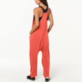 thumbnail image 5 of B91xZ Combinaisons Décontractées pour Femmes Combinaisons Amples avec Poches, Orange m, 5 of 5