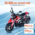 thumbnail image 4 of Moto Électrique 12 V pour Enfants avec DEL, pour Enfants de 3 Ans et Plus, 4 of 9