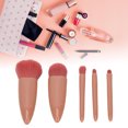 thumbnail image 4 of Easy Taken Travel Makeup Brush Set, Complete Function Cosmetic Brushes Kit Synthetic  Brushes Blending Face Powder Concealer Make Up Brushes 5pcs With Mirror, 4 of 8