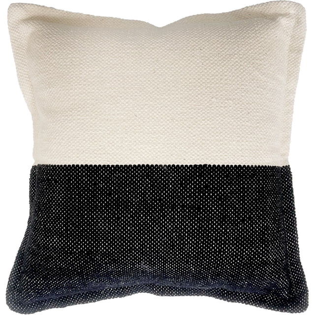Mainstays Decorative Cushion Cover, Colorblock, 18x18 in, Aurora B&W