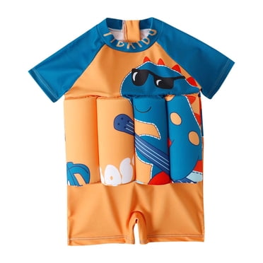 TopLLC Maillot de Bain Garçon Tout-Petit Bébé Bouée de Piscine, Maillot une-Pièce à Manches Courtes à Imprimé Requin Flotteurs de Piscine Combinaison de Surf pour Enfants UPF 50+