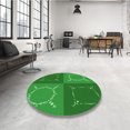 thumbnail image 4 of Ahgly Company Tapis d'Intérieur Rectangulaire Transitionnel Vert Lavable à la Machine, 8 Pieds x 10 Pieds, 4 of 7