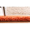 thumbnail image 4 of Unique Loom 3140797 2 Pi 6 Po x 19 Pi 8 Po Tapis Solide Shag Runner&44; Tigre Orange, 4 of 5