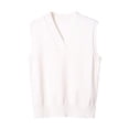 thumbnail image 1 of MeetoTime Women's Sweater Vest Basic V Neck Sleeveless Uniform Pullover Knitwear Knitted Tank Tops, 1 of 7