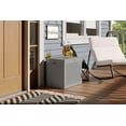 thumbnail image 5 of Coffre de rangement extérieur Suncast de 22 gallons – Banc de rangement en résine pour patio, 5 of 5