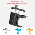thumbnail image 4 of facefd Alloy Mountain Cycle Phone Holder Portable Front Handlebar Universal Rubber Coating Telescopic Anti- for slip Fix Bracket Biking Rack Gold Silver, 4 of 6