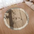 thumbnail image 4 of Soft Jute Area Rug Braided Room Area Rug Jute Tassel Design for Study Throw Rug Floor Mat 80cm, 4 of 9