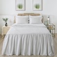 thumbnail image 1 of JML Full Ruffle Skirt Bedspread Set,3 Piece Ruffled Polka Dot Bedspread with 30" Drop, 1 of 6