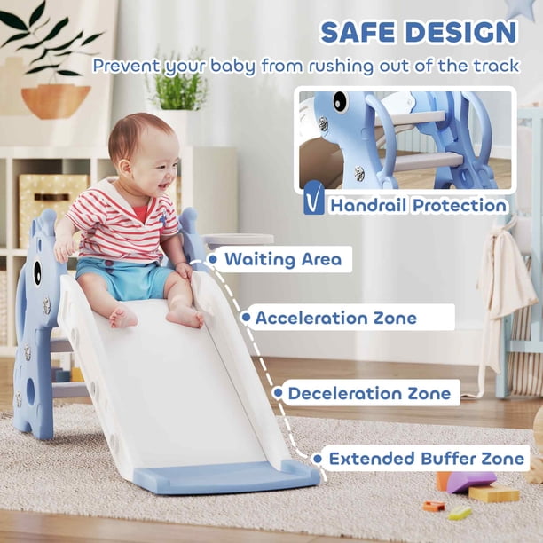 Toboggan Avec Panier Basket UISEBRT Toboggan Pour Enfant à Partir De 1 Toboggan Avec Panier Basket UISEBRT Toboggan Pour Enfant à Partir De 1