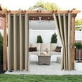 thumbnail image 2 of Thermal Insulated Outdoor Pavilion Shading Curtain for Terrace Patio Home, 2 of 5