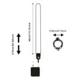 thumbnail image 2 of Hearth & Gear Parrot Leash Bird Leash Scalable Flight Training Rope For Budgies Psittacula Longicauda Mini With Rings (White Blak Foot Ring No. 6 No. 4 No. 5 No. 7) Dog Camping Accessories Protective, 2 of 3