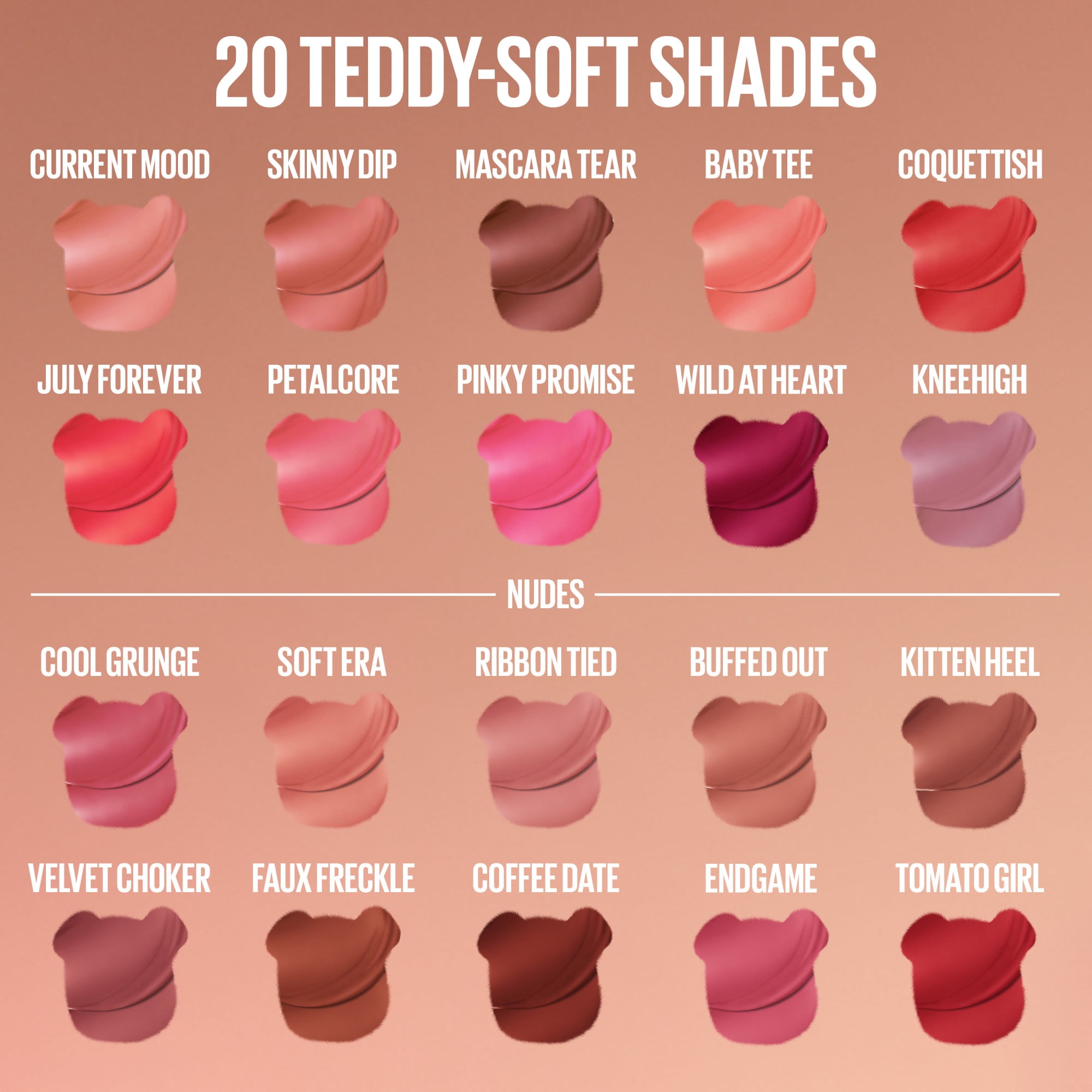 Maybelline New York Super Stay Teddy Tint, Encre à Lèvres Douce