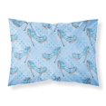 thumbnail image 1 of Watercolor Cinderella Shoe in Blue Fabric Standard Pillowcase, 1 of 1