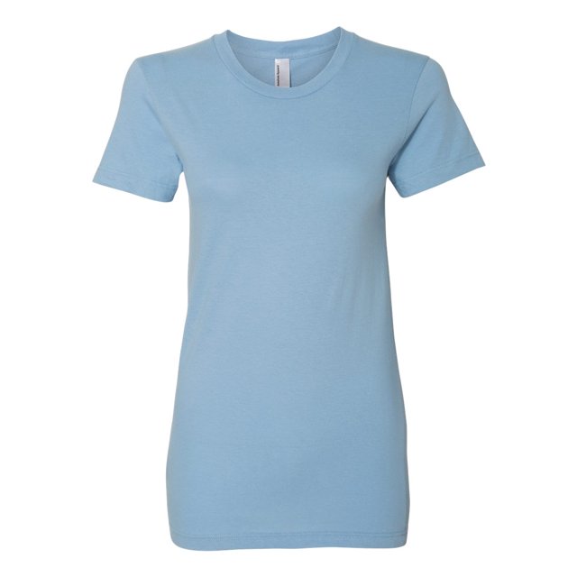 Women’s Fine Jersey Tee, L, Baby Blue