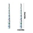 thumbnail image 3 of Birdeem Long Taper Candles for Wedding Decor,Unscented with Floral Print,Romantic Dinner Candles,9.8 Inch,Set of Two, 3 of 9