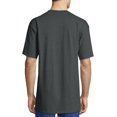 thumbnail image 3 of Hanes Mens Beefy T-Shirt 2-Pack, 2XL, Charcoal Heather, 3 of 5