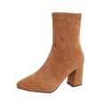 thumbnail image 2 of Styesk Boot Bottes pour Femmes Bottes à Talons Hauts pour Femmes Ankle Boot Chaussures Décontractées Confortables Bottes de Travail pour Femmes, 2 of 9