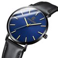 thumbnail image 1 of Heliisoer Men Trendy Ultra Thin Minimalist Watch Stainless Steel Quartz, 1 of 3