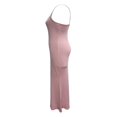 thumbnail image 3 of QJUHUNG Women  Solid Color Long Dress Sexy Bodycon Stretchy Maxi  Lady Spring Fall Summer Spaghetti Strap Dress, 3 of 7