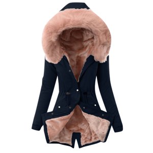 DondPO Coats d'hiver pour femmes Femmes Plus Taille manteau d'hiver Lapel Collar Long Sleeve Veste matelassée Vêtements de dessus Big Collar Vestes Parkas pour femmes Snow Manteaux pour les femmes Blue L Liquidation!