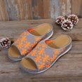 thumbnail image 4 of LSLJS Fish Mouth Slippers, Retro Color Matching Flowers, Wedges with Flying Woven Slippers, Women's Slippers, 4 of 4