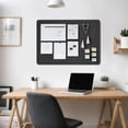 thumbnail image 2 of Large Bulletin Board Large Cork Board Alternative for Wall x es Felt Board Foldable Notice Board Pin Board Vision Board, 2 of 6