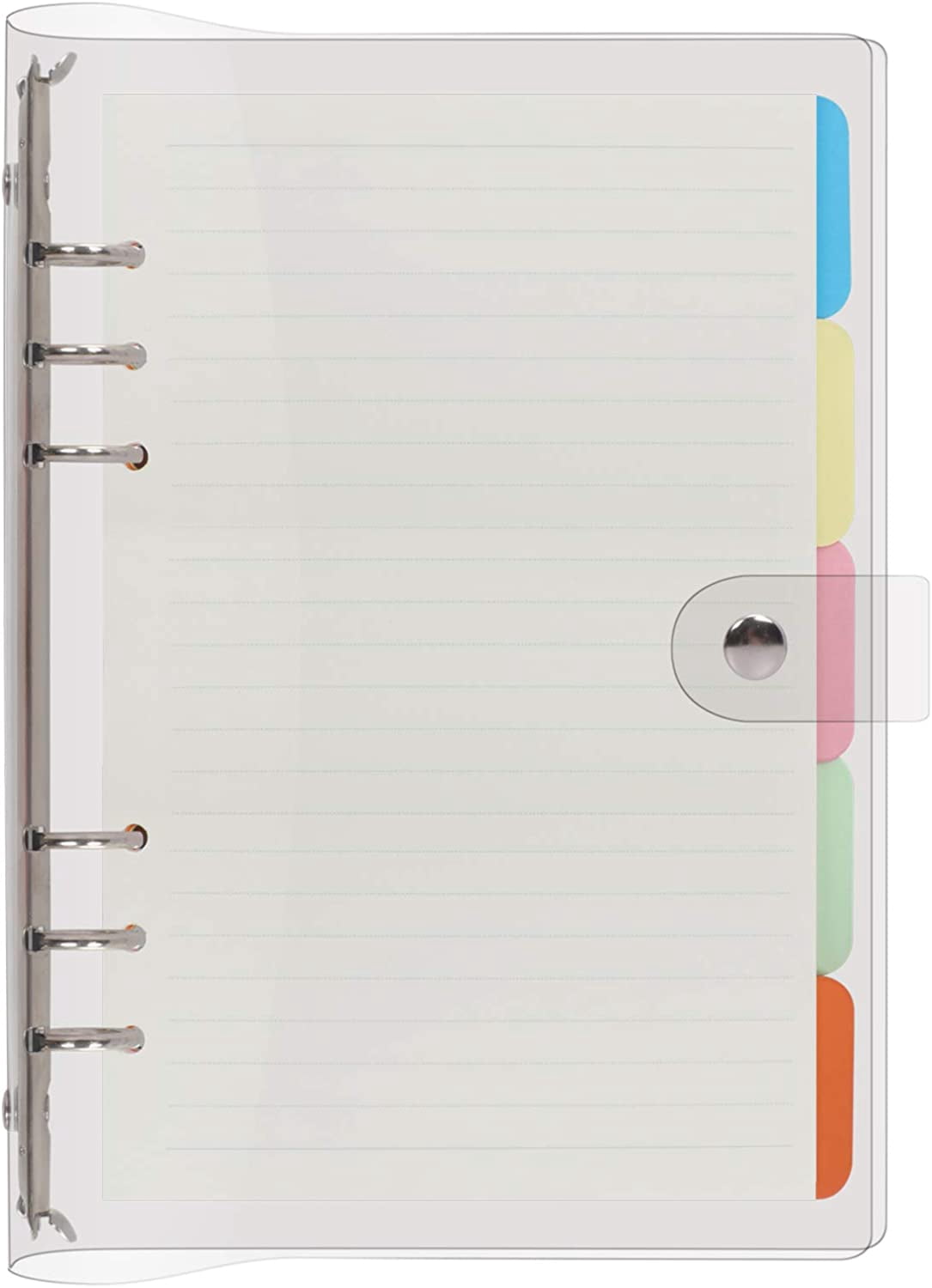 A5 Ring Binder, 6 Round Ring Binder, Clear