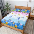 thumbnail image 2 of Cute Cartoon Elastic Waterproof Fitted Bed Sheet - Sea World - King Size, 2 of 2