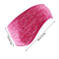 thumbnail image 3 of stanreset Bandeau de Course d'Hiver Coupe-Vent Cache-Oreilles Élastique Protecteur de Tête en Polaire Protection Auditive Style Simple pour Extérieur Fuchsia, 3 of 6