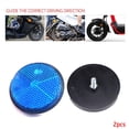 thumbnail image 1 of 2xCircular Réflecteur Voiture Camions Moto Nuit Réflecteur Réfraction Lumière Partie, 1 of 3