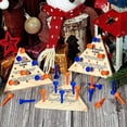 thumbnail image 4 of DEBGFS 3 Packs Wooden Triangle Peg Games Triangle Wooden Board Game Family Board Game Wooden Strategy Toy Travel Games Teens and Adults Fun Learning Puzzles, 4 of 6