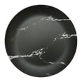 thumbnail image 2 of Safdie & Co. Black Marble Melamine Dinnerware 12PC Set Matte, 2 of 2