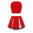 thumbnail image 2 of Sinleey Costume de Danseuse pour Filles avec Jupe Plissée Rouge 14, 2 of 7