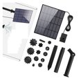 thumbnail image 5 of 3.5W Solar Fountain Pump DIY Solar Panel Fountain With 4.9FT Water Pipe Pump For Bird Bath Garden Decoration Pets Drinking Pon ,Multi-Install Methods, 5 of 5